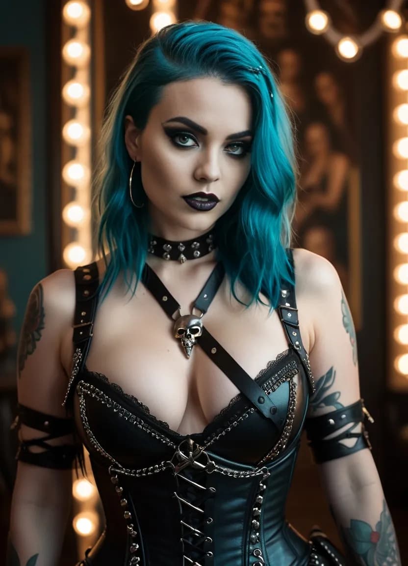 AI-generated portrait for Blue-Haze-Babe